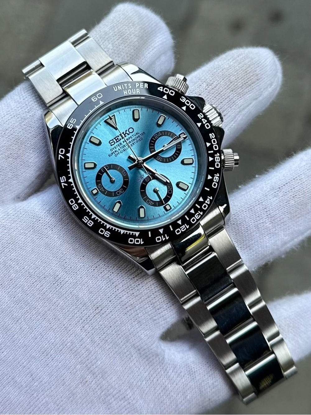 Seiko Mod: Black Platinum Daytona